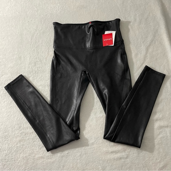 SPANX Pants - Spanx Faux Leather Leggings NWT